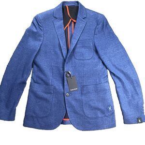 Psycho Bunny Sport Jacket Men’s SZ 36R Blue Kent Linen Contemporary Fit NWT